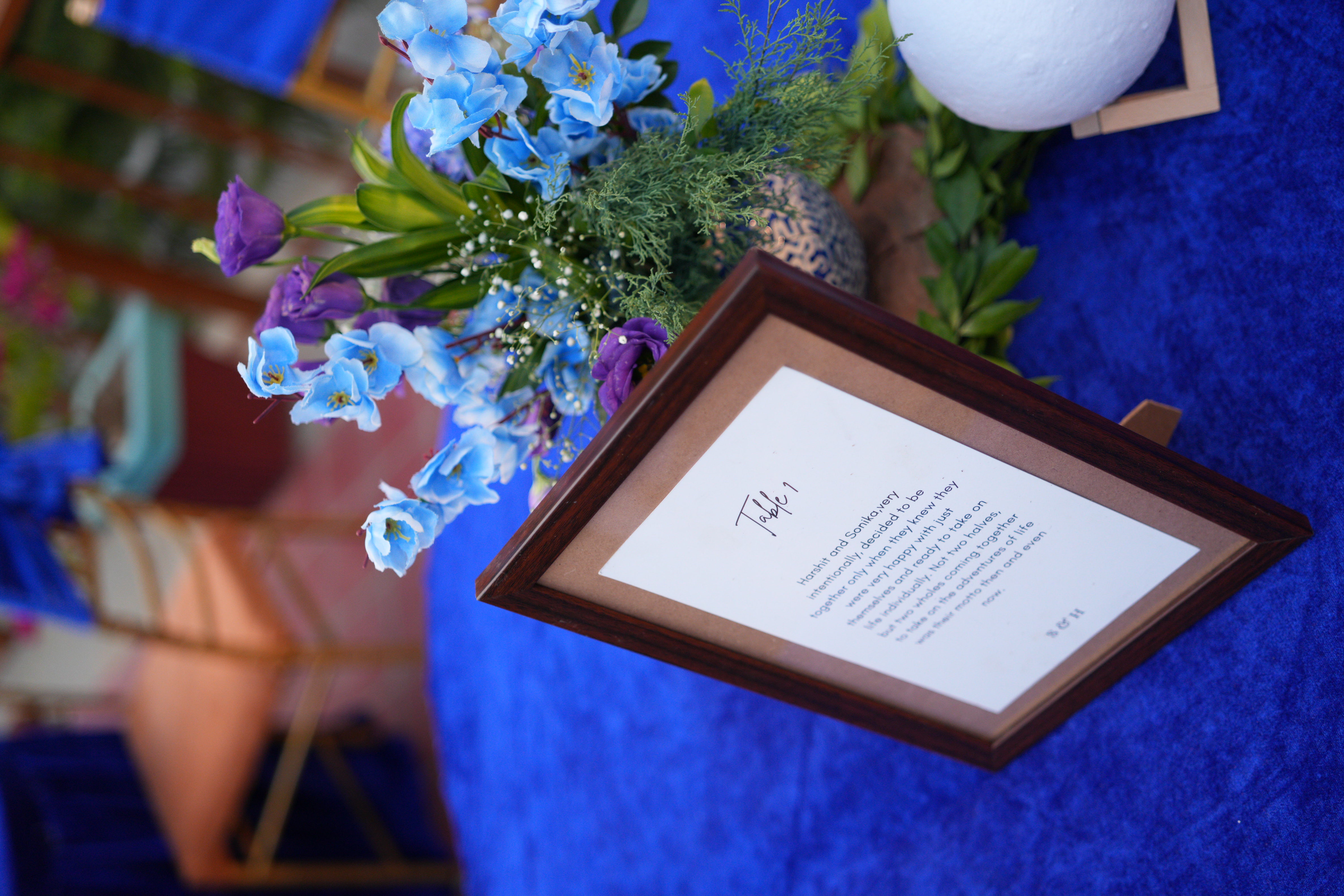 Luxury intimate wedding setup with personalized guest experience
